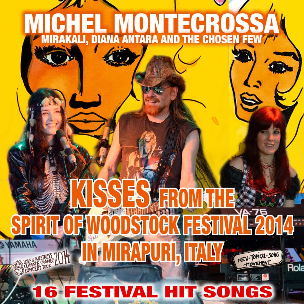 Kisses from the Spirit of Woodstock Festival 2014 in Mirapuri, Italy