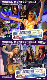 Michel Montecrossa, Mirakali and Diana Antara at the Spirit of Woodstock Festival 2013 in Mirapuri, Italy