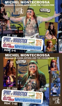Michel Montecrossa, Mirakali and Diana Antara at the Spirit of Woodstock Festival 2016 in Mirapuri, Italy