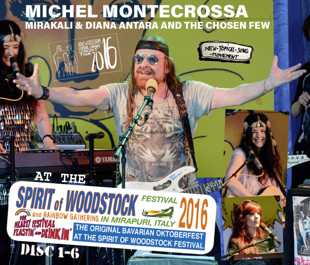 Michel Montecrossa, Mirakali and Diana Antara at the Spirit of Woodstock Festival 2016 in Mirapuri, Italy - Set 1